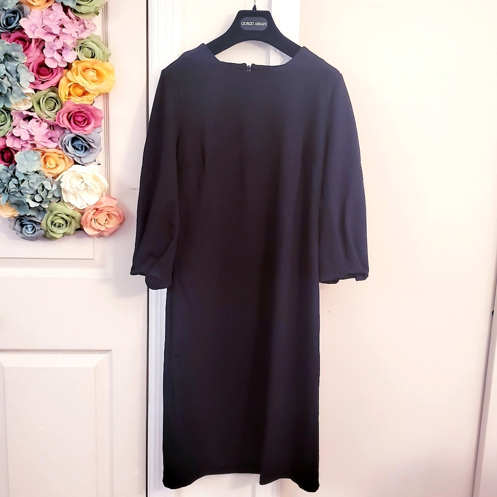 BANANA REPUBLIC New black long sleeve Fall dress - Picture 2 of 8